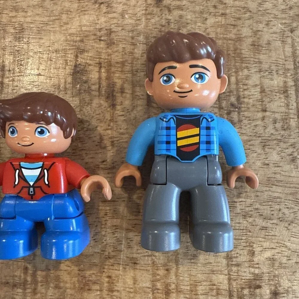 LEGO DUPLO People Kid Figures Boy Man Construction Lot Of 3